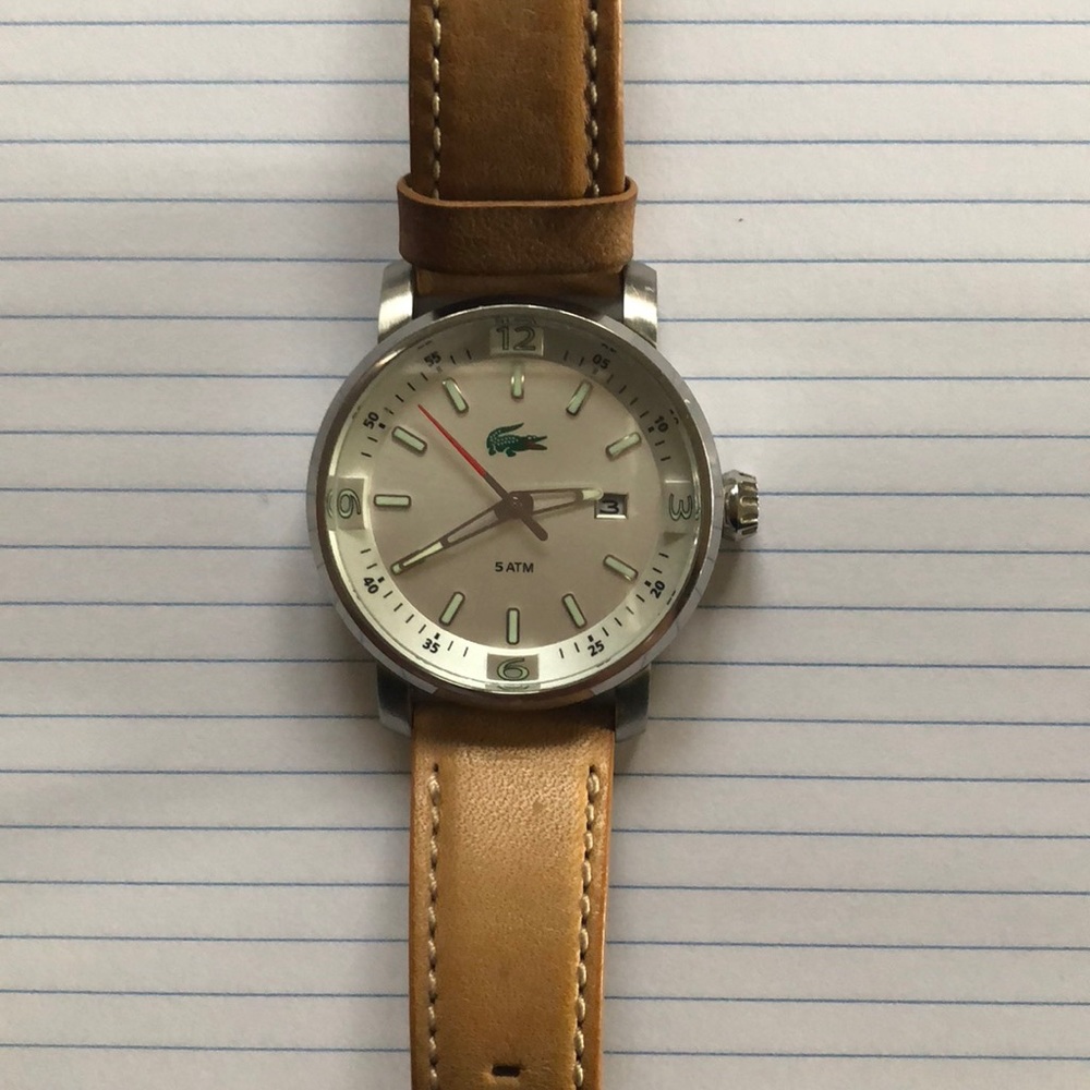 Lacoste Stainless Steel Watch - Shinola Strap